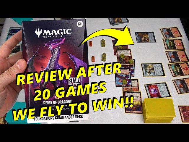 REVIEW AFTER 20 GAMES Reign of Dragons FOUNDATION MTG Commander Deck