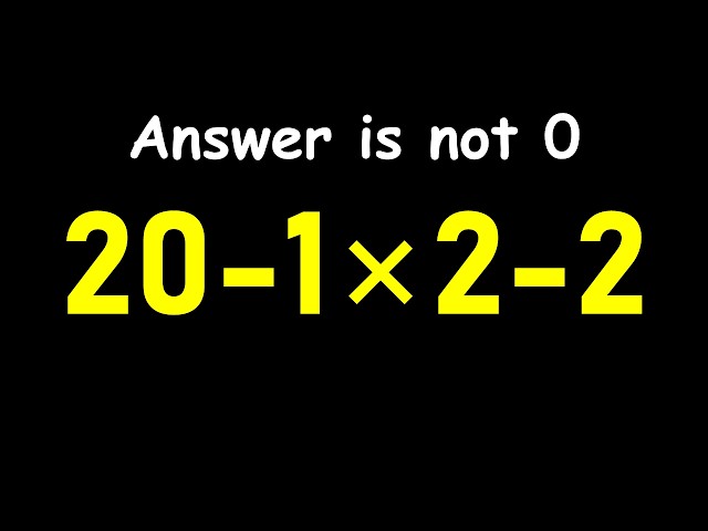 This Math Expression Breaks People's Brains!