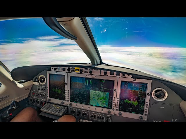 Flying an Eclipse Jet Through a Hurricane