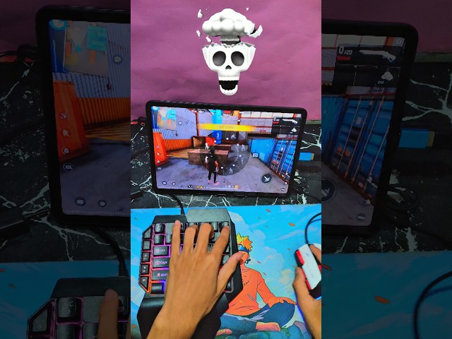 Pc❌mini mobile setup ✅Free Fire Gaming Keyboard|⌨️🖱📱Mix Pro Geek Gamer #freefire #mixpro #geekgamer