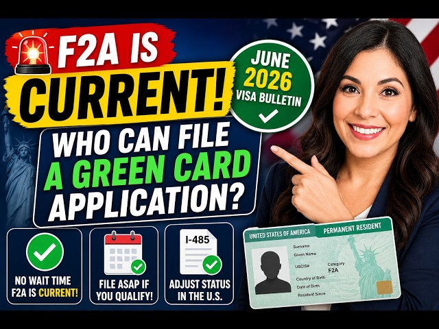 🚨 F2A Is CURRENT—Who can file a green card application?