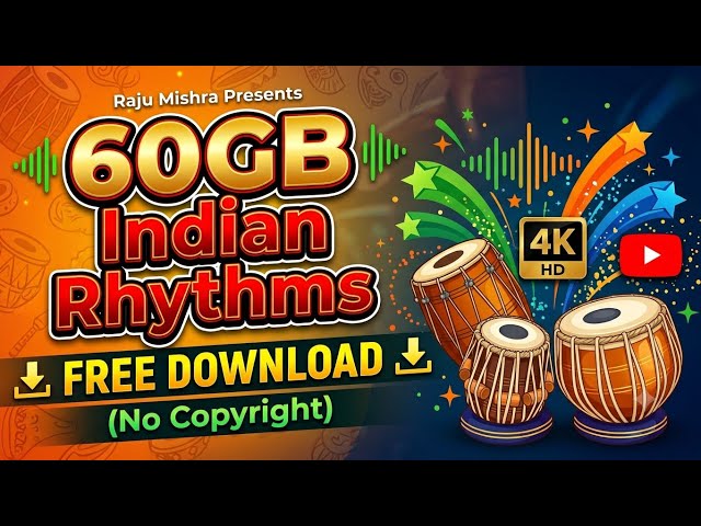 "ढोलक, तबला, और वेस्टर्न बीट्स का 60 GB का खजाना... डाउनलोड लिंक डिस्क्रिप्शन में है!"