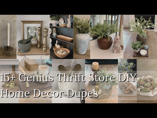 15+ HIGH END THRIFT STORE DUPES | Designer Home Decor for Less!
