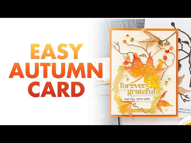 How to Layer Fall Cards: 3D Embossing & Ink Blending Tips