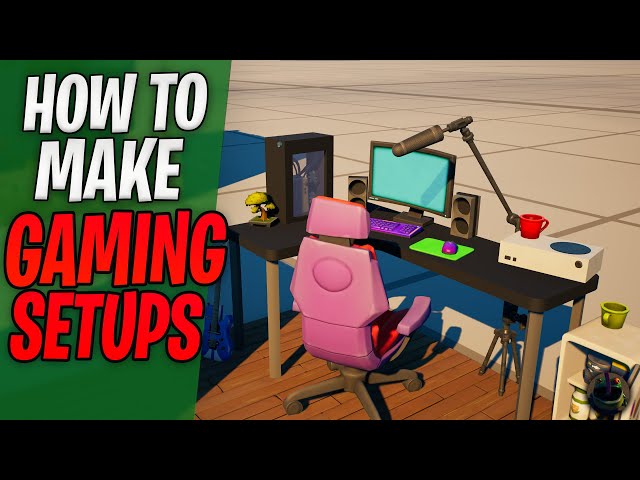 Fortnite Creative | How to make a Gaming Setup in 3 ways (EASY)