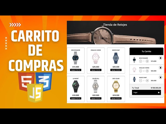 Cómo hacer un carrito de compras (Shopping Cart) HTML - CSS - JAVASCRIPT