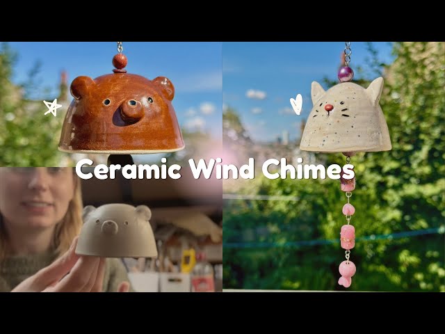 Making Ceramic Wind Chimes | Small Studio Vlog