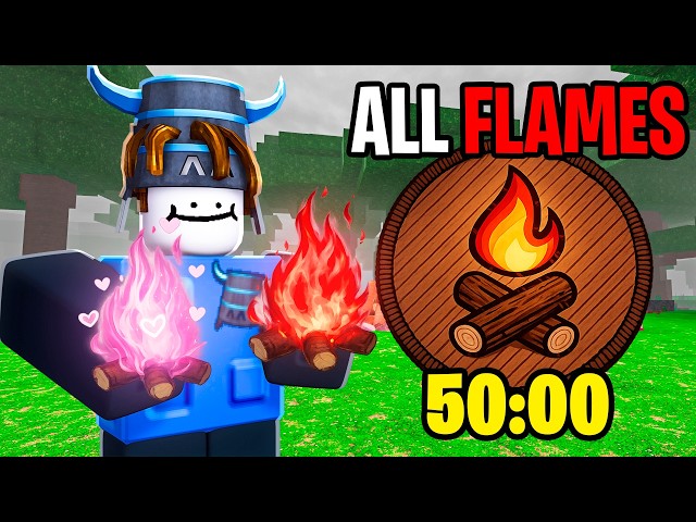 Speedrunning With ALL FLAME MODIFIER in 99 Nights in The Forest!
