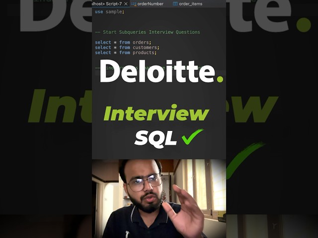 Most Asked Deloitte SQL Interview Questions answers #deloitte #sql #sqlinterviewquestionsandanswers
