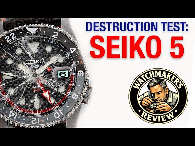 Smashed SEIKO 5:  a REAL destruction test.