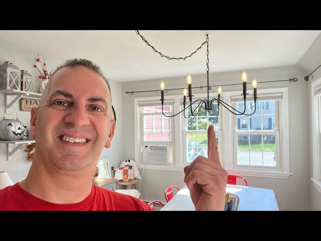 How To Relocate or Swag Dining Room Chandelier Light