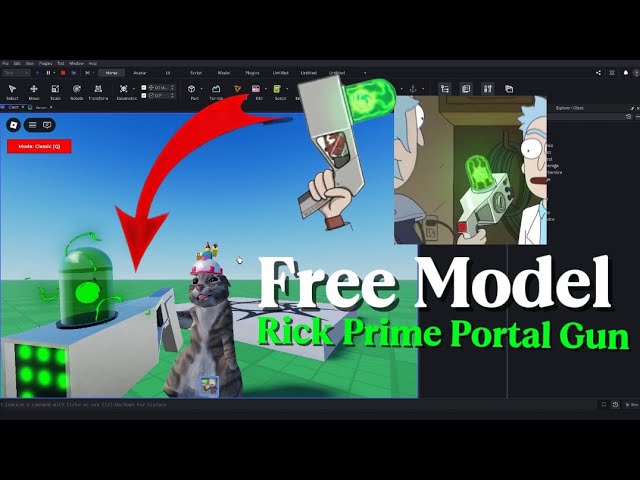 Free Model Rick Prime PORTALGUN rick and Morty