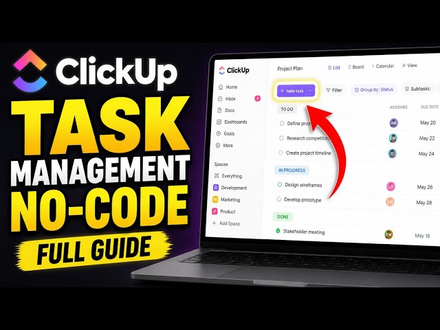 How to verify create a task management app with ClickUp and no-code - Full Guide