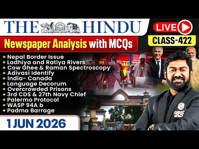 The Hindu Analysis - 1st June | The Hindu Newspaper Today with MCQs | Aasim Sir