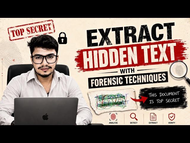 Hidden Writing Text Extraction - Digital Forensics Expert! 🔍