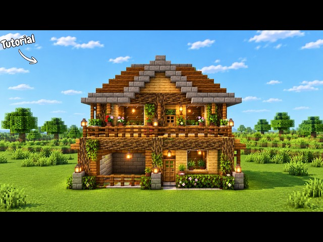 Perfect Starter House For Your Minecraft Worlds!!🏡
