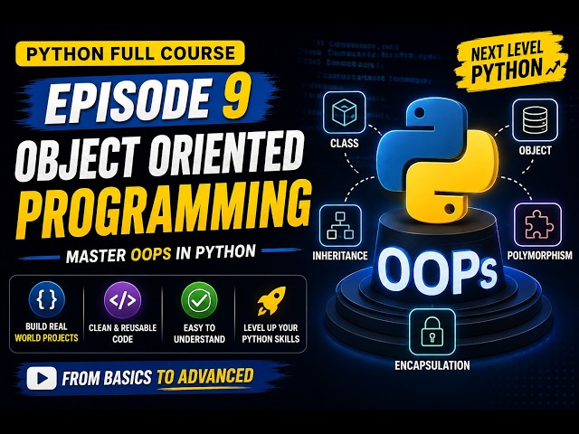 Python Complete Course 2026 | Episode 9 | Object-Oriented Programming (OOP) in Python