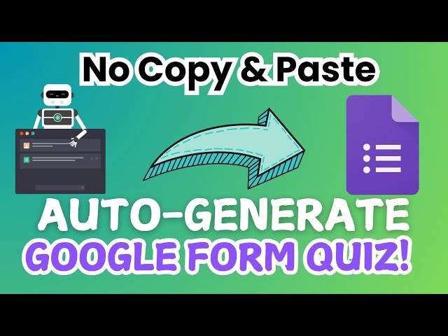 Auto Generate Google Forms with ChatGPT | Easy Tutorial | Save Time & Boost Productivity