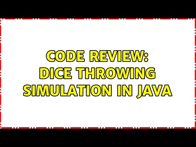 Code Review: Dice throwing simulation in Java (3 Solutions!!)