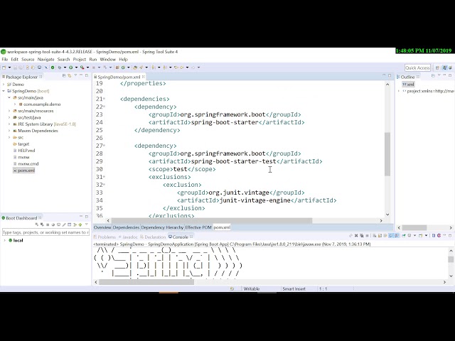 1 Spring Boot Tutorial - First Simple Spring Boot Program in Spring Tool Suite