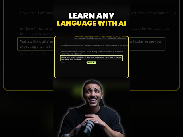 Practice Speaking English With AI (Role Play Trick) 🗣️ #shorts