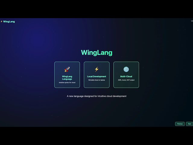WingLang short: The Cloud Development Tool Nobody Talks About