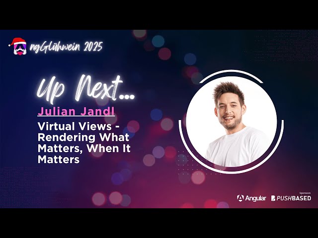 Julian Jandl | Virtual Views - Rendering What Matters, When it Matters | NgGlühwein 2025