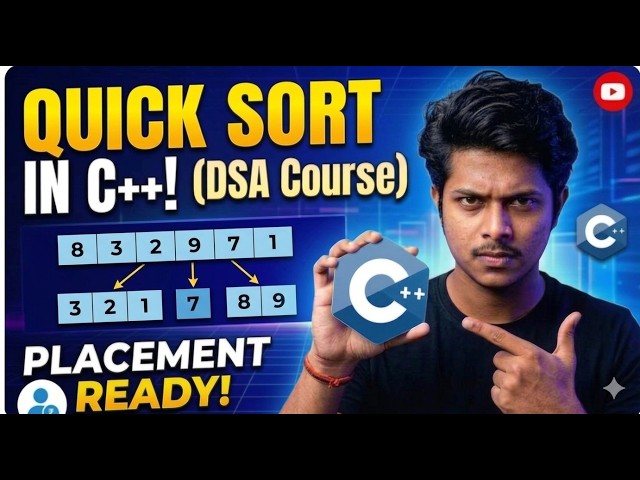 Quick Sort Explained Simply | Step-by-Step Divide & Conquer Algorithm Tutorial