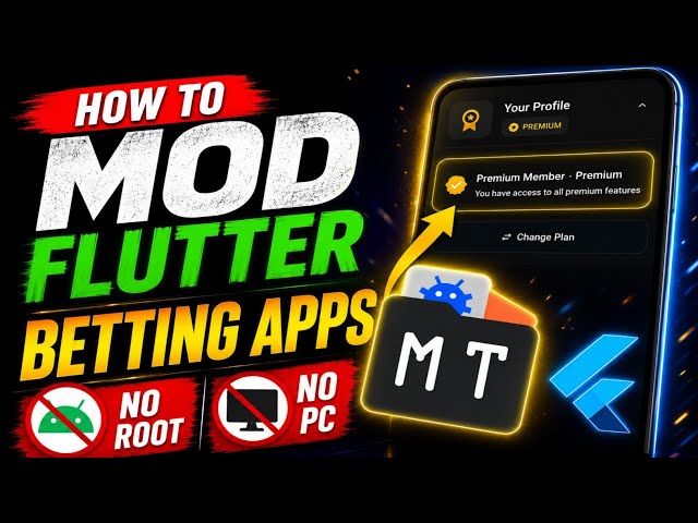 How to Mod Flutter Betting Apps with MT Manager | No Root, No PC 