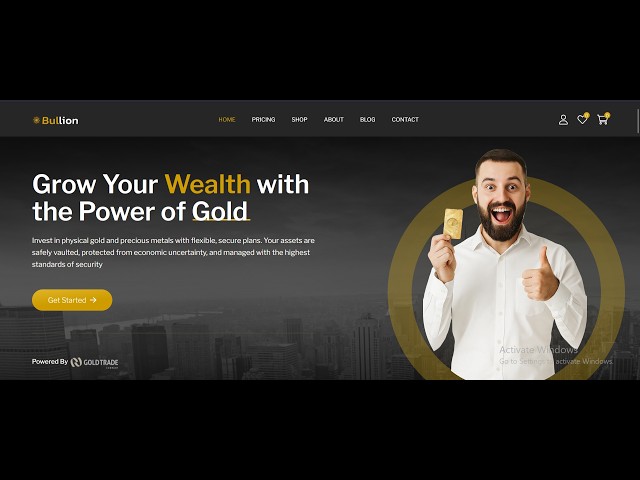 How to Design an Investment Website with a Gold Store