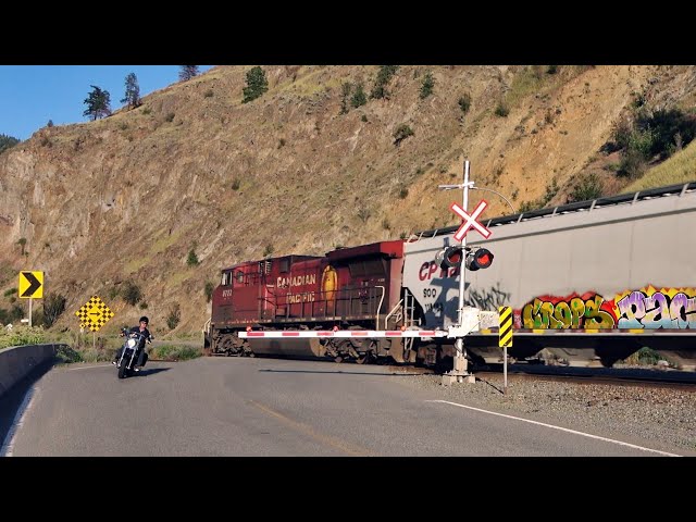No Help Needed, Only 1 CP Engine Pulls Entire Grain Train Uphill, On CP’s Thompson Subdivision