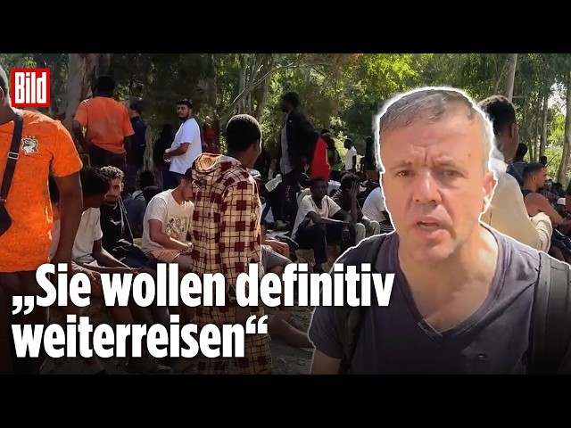 CEUTA: Immer noch Migranten in Spanien! Hunderte Menschen harren im Waldstück aus