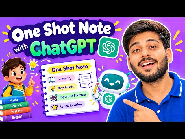 Make One Shot Notes with ChatGPT | ChatGPT for Students