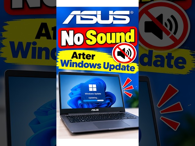 ASUS No Sound After Windows Update #SoundNotWorking #AudioDriver #ASUSDriver #RealtekAudio