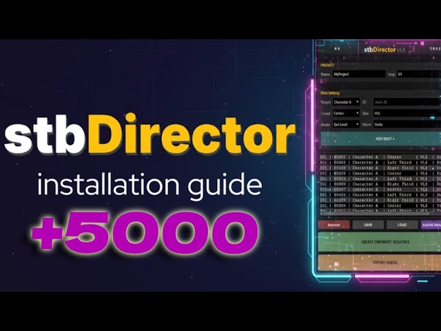 How to Install stbDirector v1 in Maya | 5,000+ Cameras