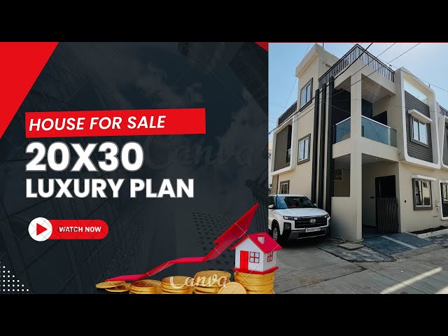 20x30 house plan | 20X30 Feet House Design 3D | 65 Gaj | 600 sqft  | 6X9 Meter | property in Indore