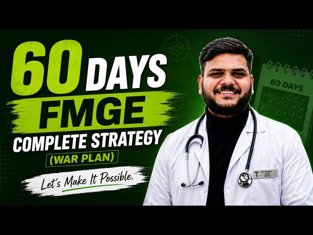 Let’s start OCTOBER FMGE Preparation | Let’s Make it Possible 