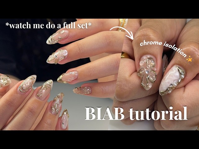 Watch me do a full *builder gel* set ✨ step-by-step tutorial