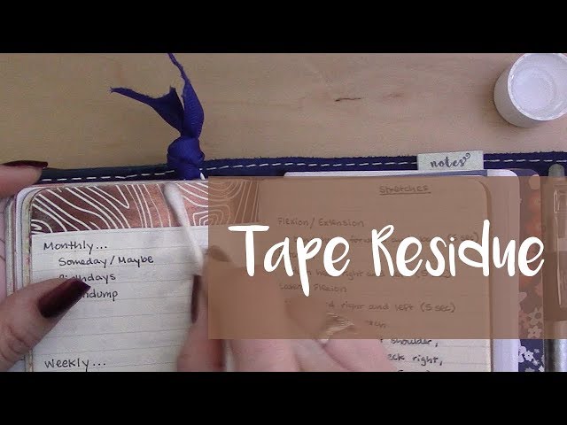 Experiments with Sticky Tape Residue