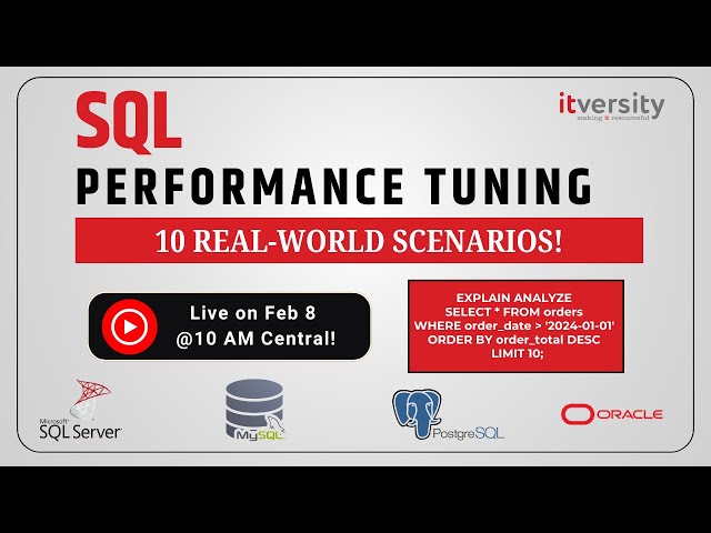 Part 1: SQL Performance Tuning: 10 Real-World Scenarios