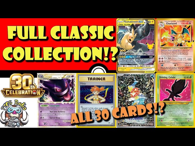ALL Classic Collection Cards Revealed! 30th Collection Chase Cards! Iconic! (Pokémon TCG News)