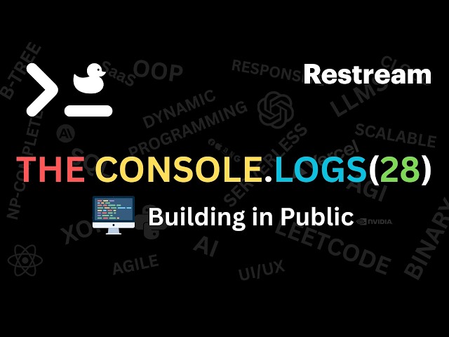The Console Logs(28): Connecting the front and back end