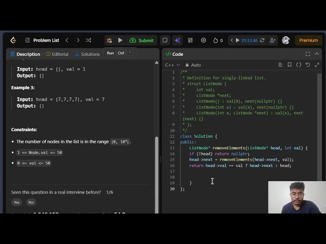 LeetCode - 203 Remove Linked List Elements