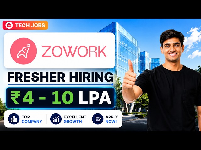 🔥Zowork Off-Campus Hiring | Remote Data Analyst + AI Full-Stack Internship | Freshers Apply