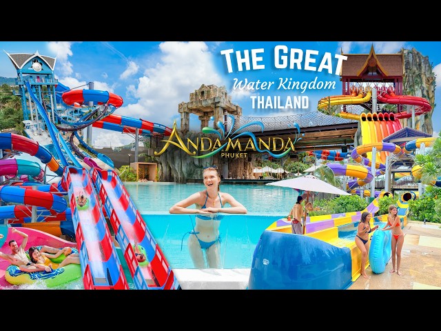 Andamanda Phuket Water Park Vlog (Thailand) All Water Slides & Details - Vlog Series! #4
