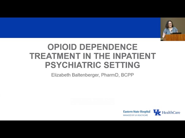 Pharmacotherapy Lunch & Learn: Opiates