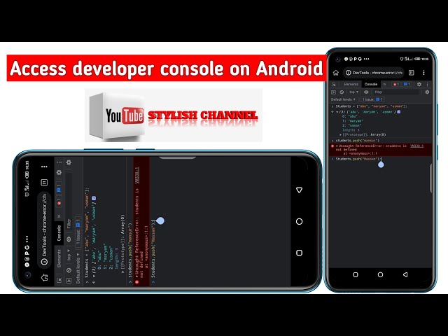 How to access DEVTOOLS on android browser | inspect element, JavaScript console on android.