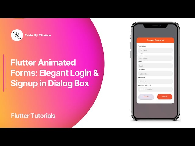 Flutter Animated Forms: Elegant Login & Signup in Dialog Box | Flutter Tutorials