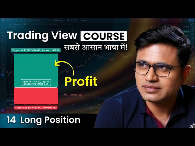 How To Use Long Position Tool On TradingView In Hindi | TradingView Tutorial 14 | Chart Commando