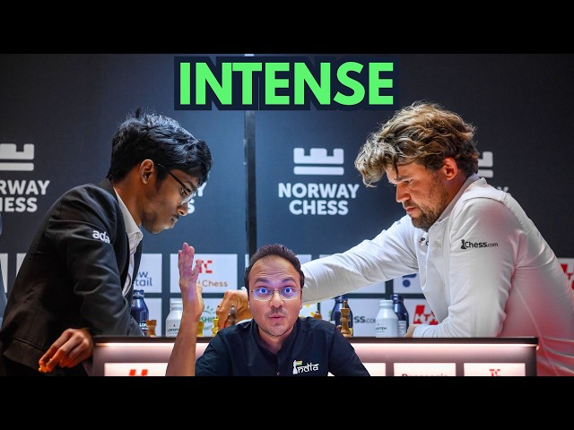 The most intense Praggnanandhaa vs Magnus Carlsen encounter